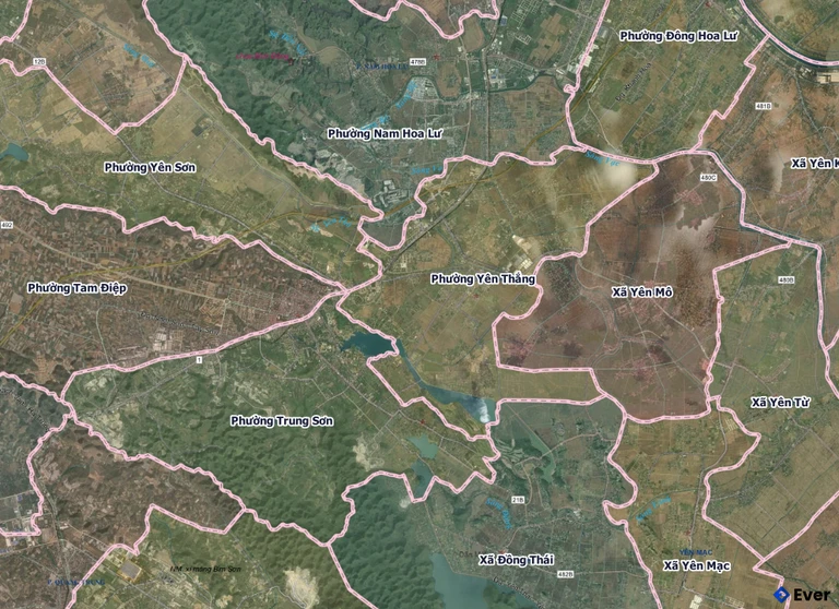 Bản đồ phường Yên Thắng sau sáp nhập