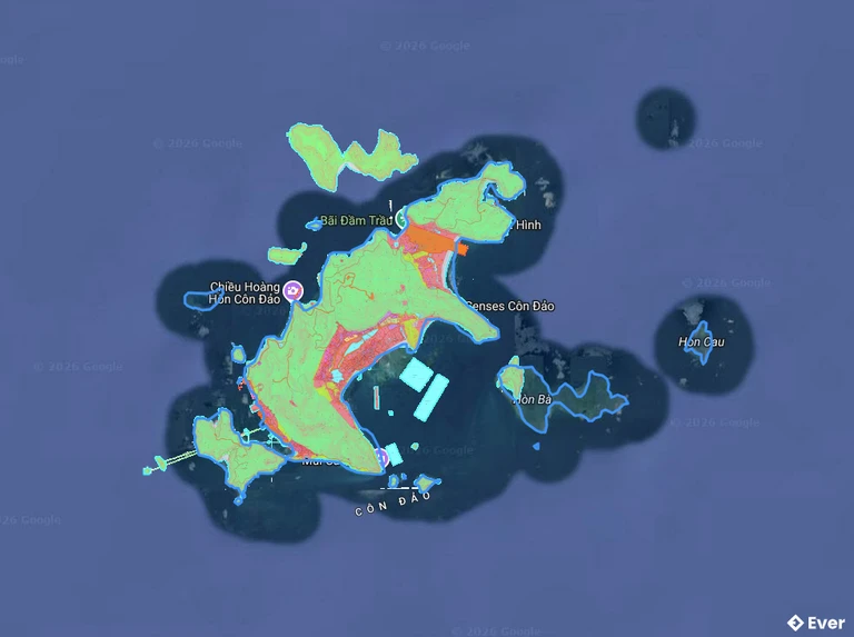 Bản đồ quy hoạch của Đặc khu Côn Đảo