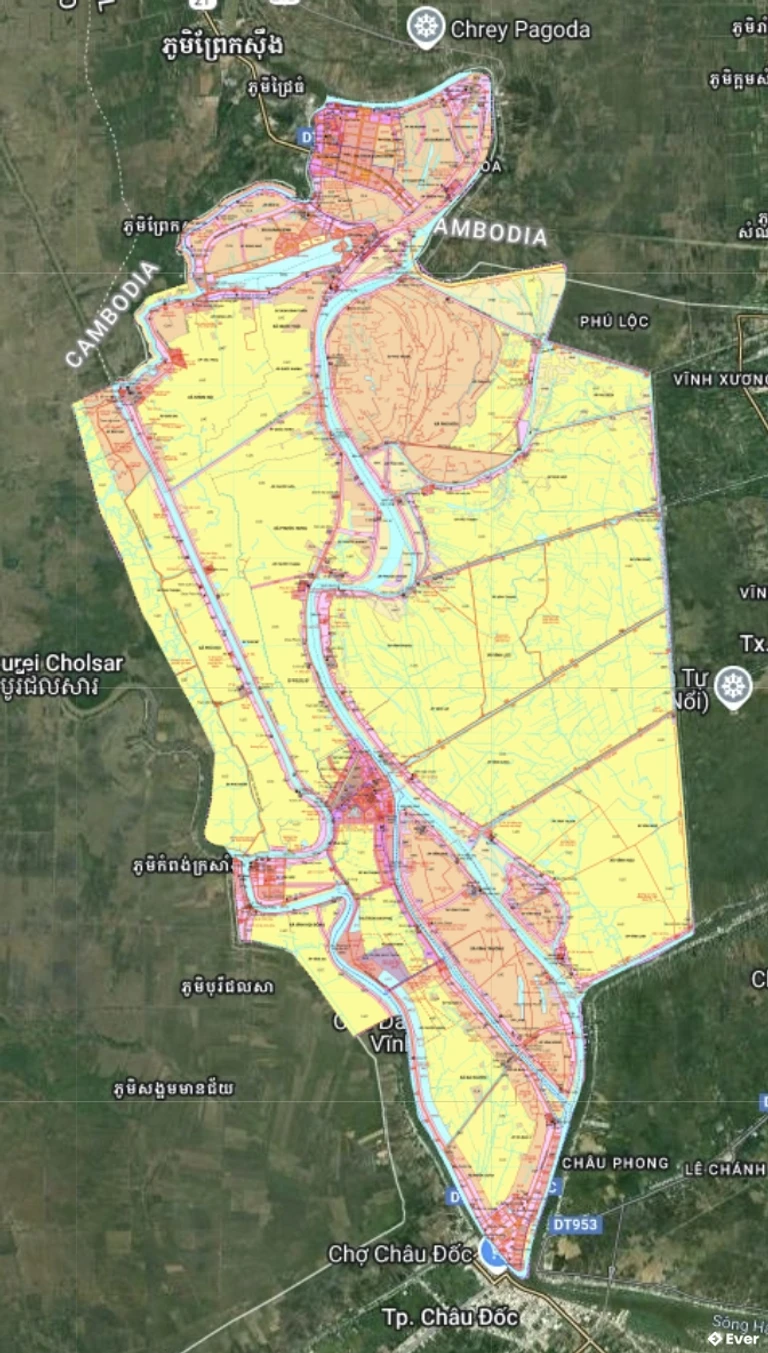 Bản đồ quy hoạch Huyện An Phú