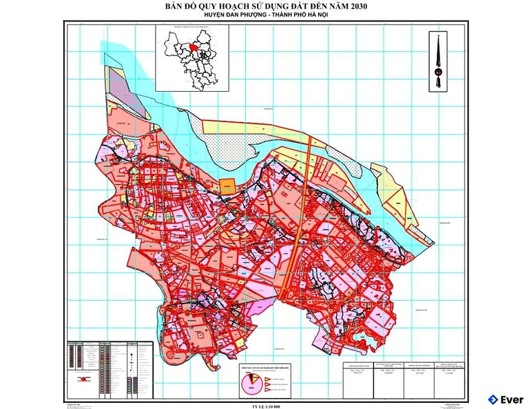 Bản đồ quy hoạch Huyện Đan Phượng