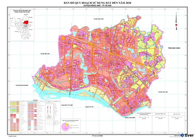 Bản đồ quy hoạch Huyện Đông Anh