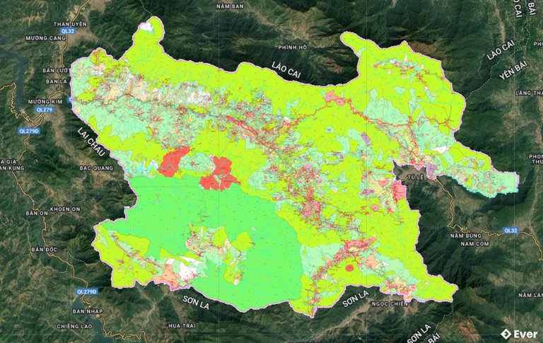Bản đồ quy hoạch Huyện Mù Cang Chải