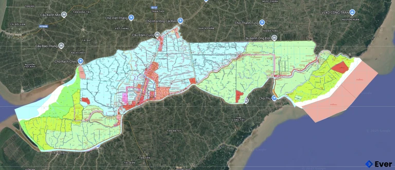 Bản đồ quy hoạch Huyện Năm Căn