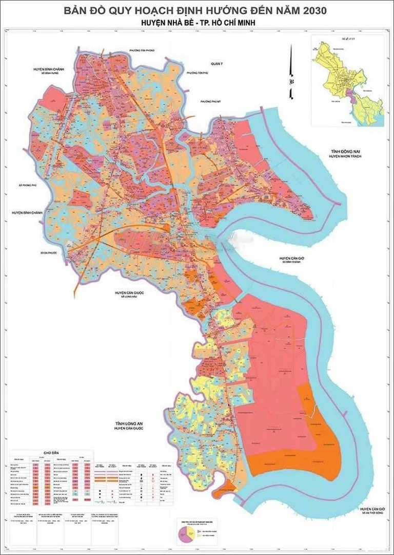Bản đồ quy hoạch Huyện Nhà Bè