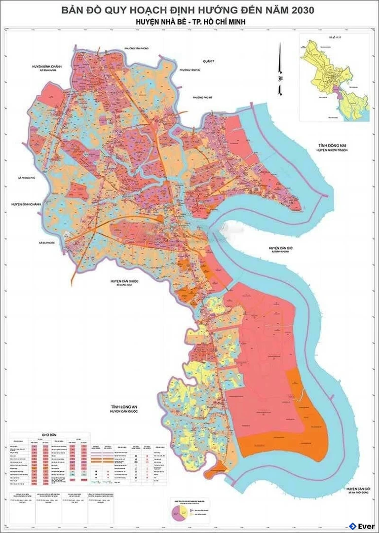 Bản đồ quy hoạch huyện Nhà Bè