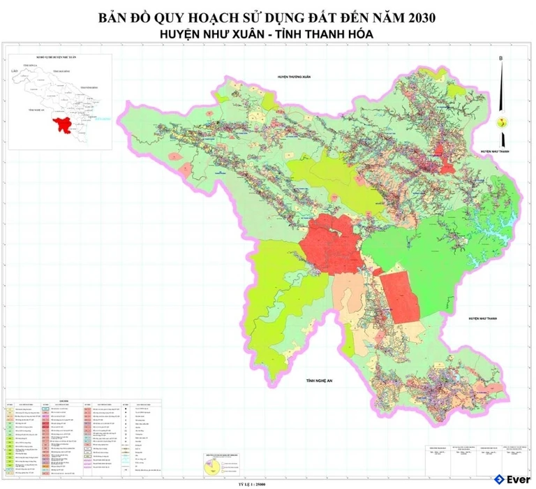 Bản đồ quy hoạch Huyện Như Xuân