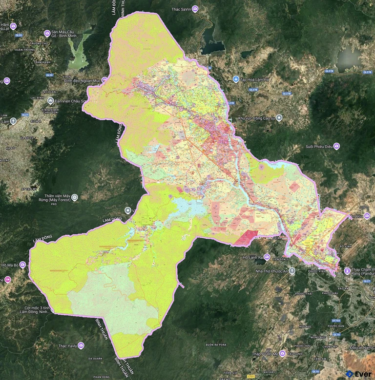 Bản đồ quy hoạch huyện Ninh Sơn