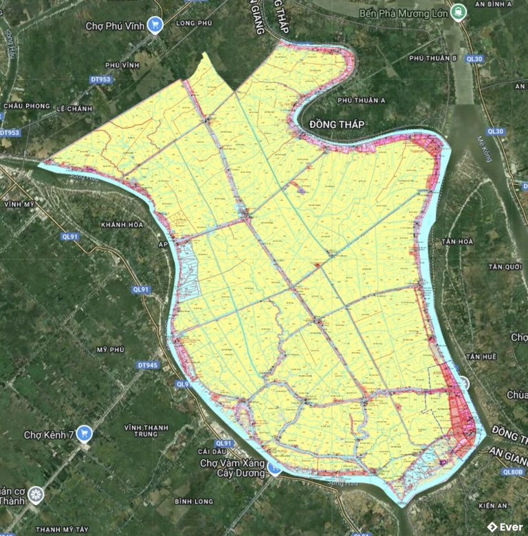 Bản đồ quy hoạch Huyện Phú Tân