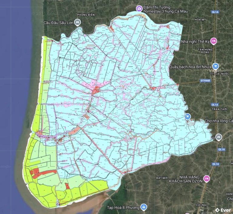 Bản đồ quy hoạch Huyện Phú Tân