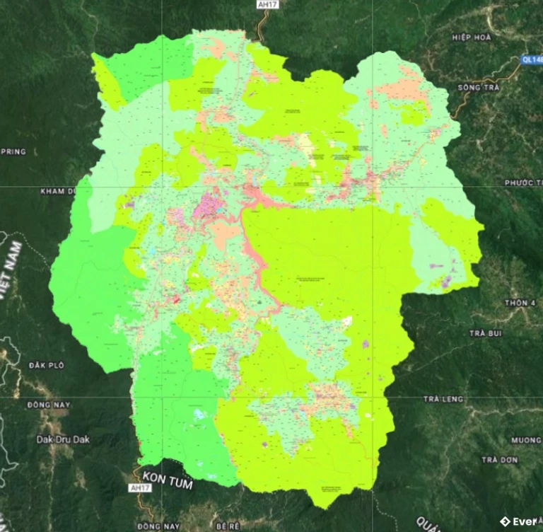 Bản đồ quy hoạch Huyện Phước Sơn