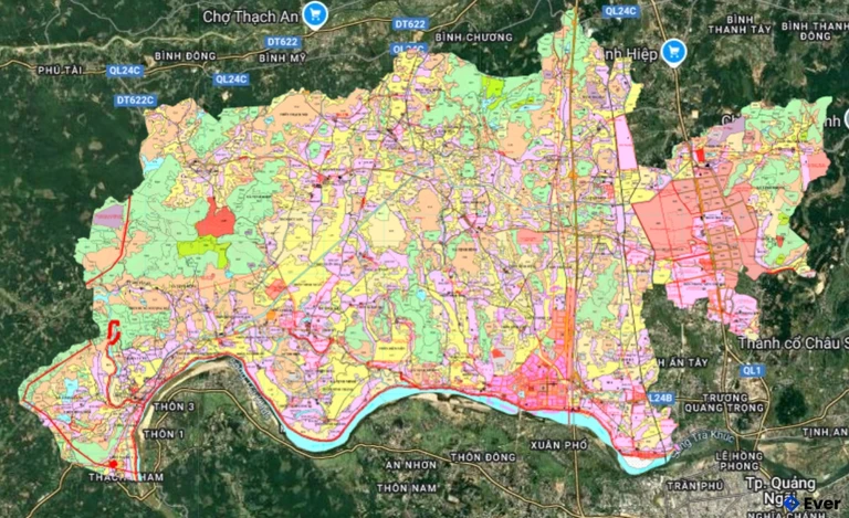 Bản đồ quy hoạch Huyện Sơn Tịnh