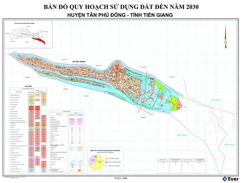 Bản đồ quy hoạch huyện Tân Phú Đông