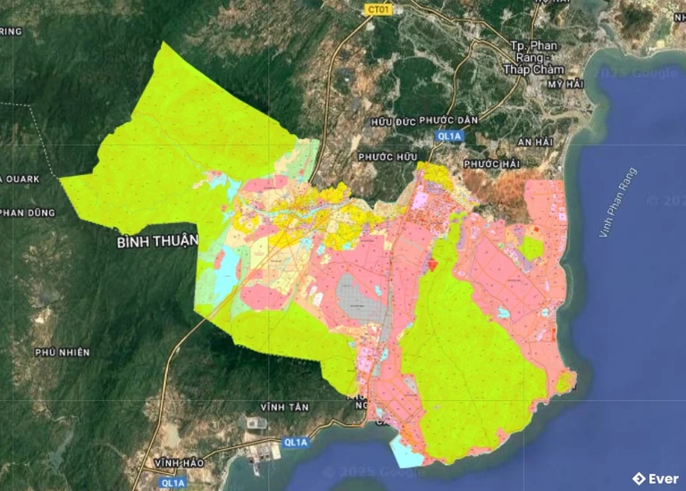 Bản đồ quy hoạch Huyện Thuận Nam