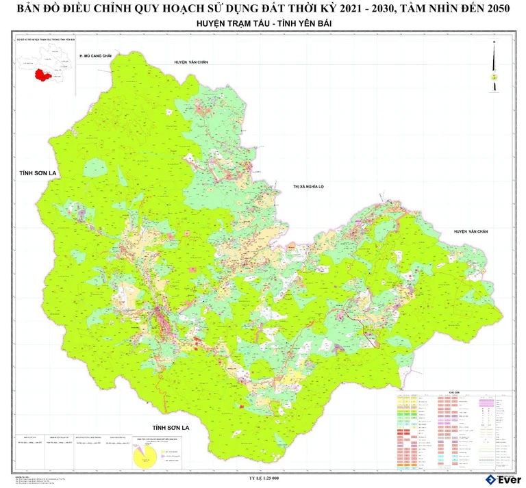 Bản đồ quy hoạch Huyện Trạm Tấu