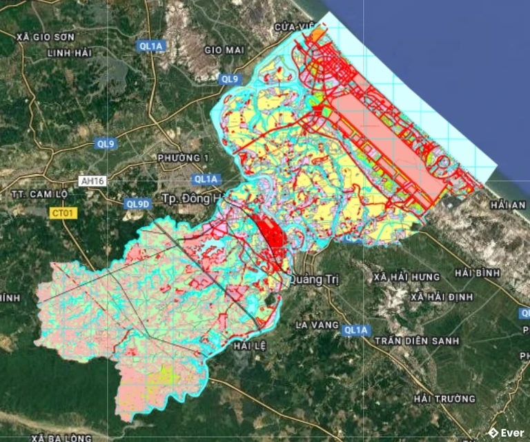 Bản đồ quy hoạch huyện Triệu Phong
