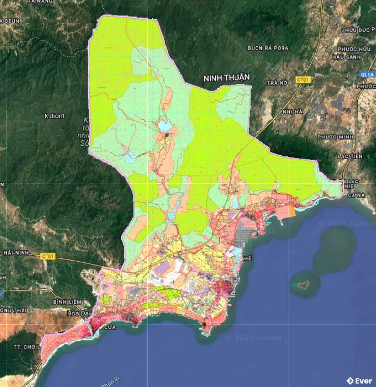 Bản đồ quy hoạch huyện Tuy Phong