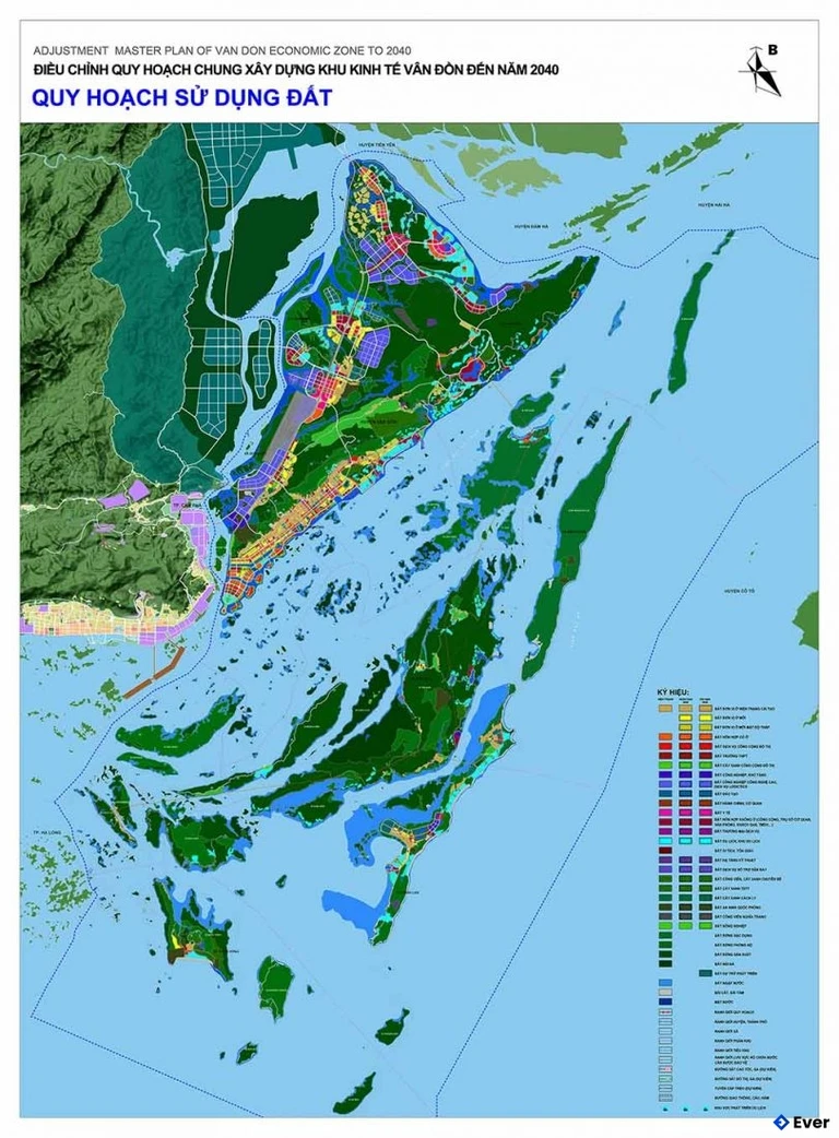 Bản đồ quy hoạch Huyện Vân Đồn