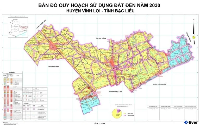 Bản đồ quy hoạch Huyện Vĩnh Lợi