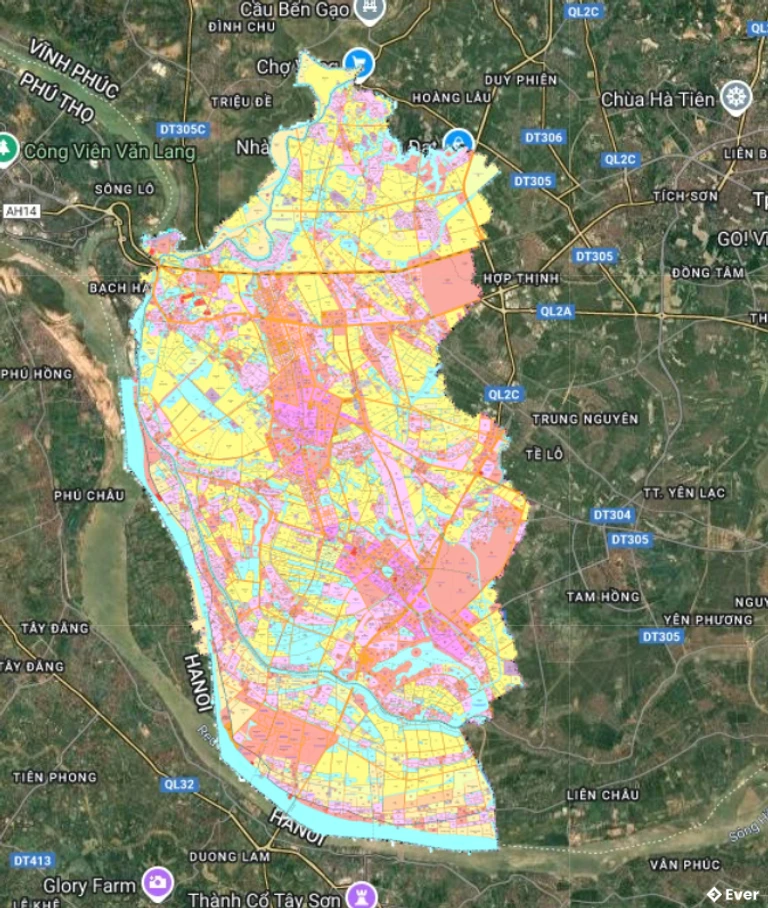 Bản đồ quy hoạch Huyện Vĩnh Tường