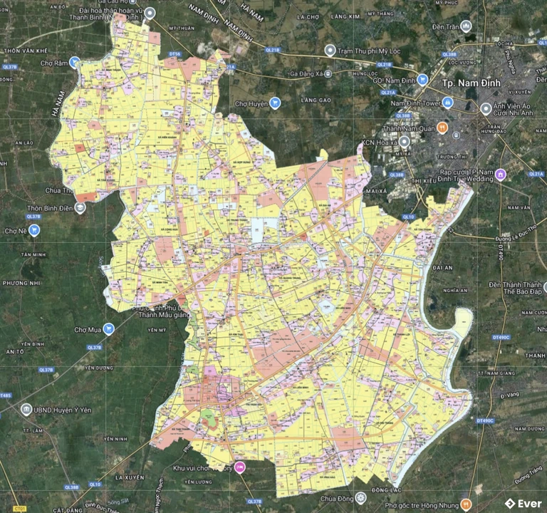 Bản đồ quy hoạch Huyện Vụ Bản