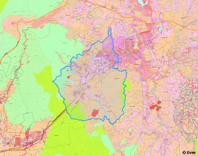 Bản đồ quy hoạch phường 3 Bảo Lộc