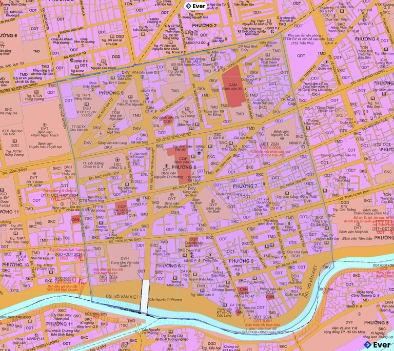 Bản đồ quy hoạch phường An Đông