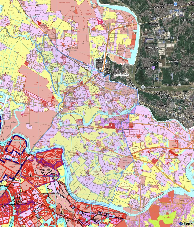 Bản đồ quy hoạch phường An Dương