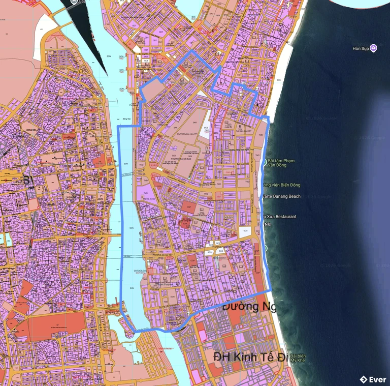 Bản đồ quy hoạch phường An Hải sau sáp nhập
