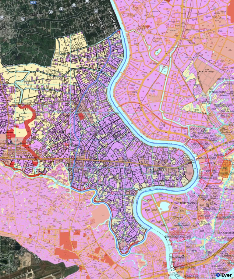 Bản đồ quy hoạch phường An Phú Đông