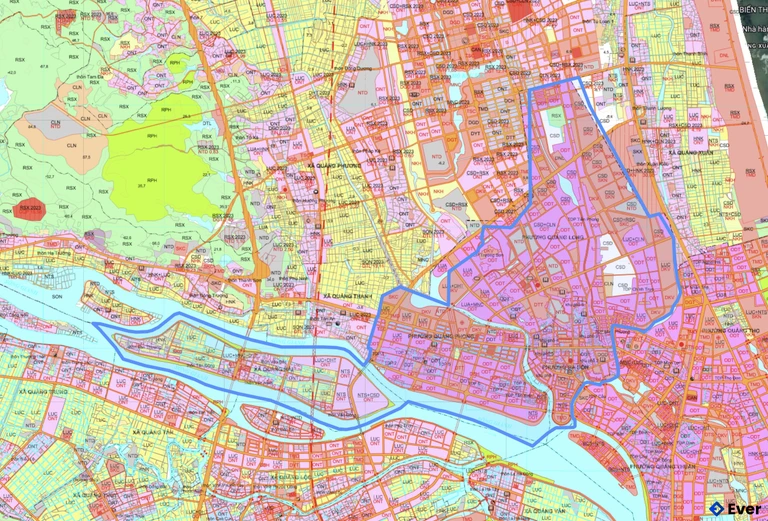 Bản đồ quy hoạch phường Ba Đồn