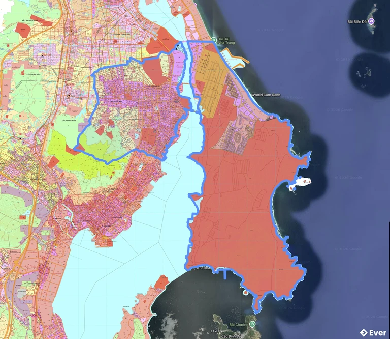 Bản đồ quy hoạch phường Bắc Cam Ranh