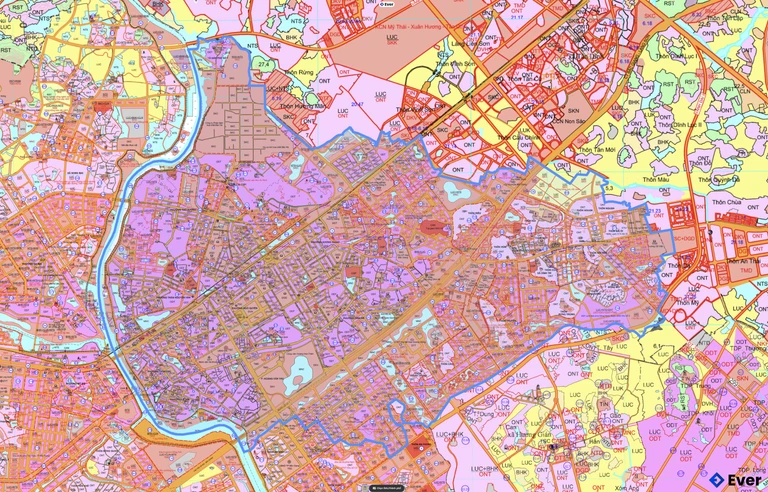 Bản đồ quy hoạch phường Bắc Giang