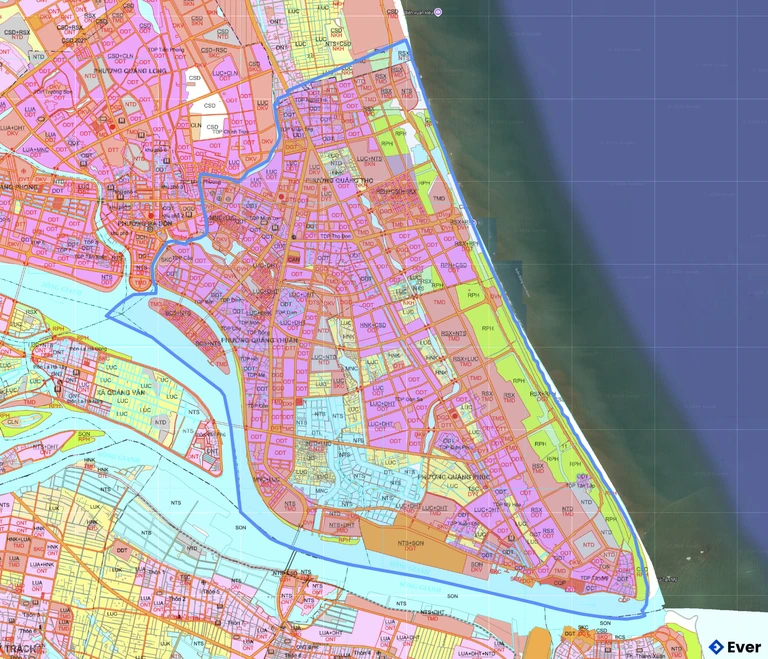 Bản đồ quy hoạch phường Bắc Gianh