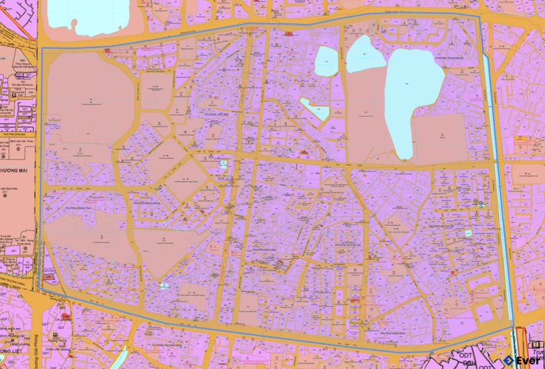 Bản đồ quy hoạch phường Bạch Mai