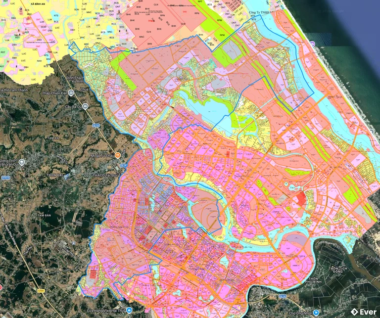 Bản đồ quy hoạch phường Bàn Thạch sau sáp nhập