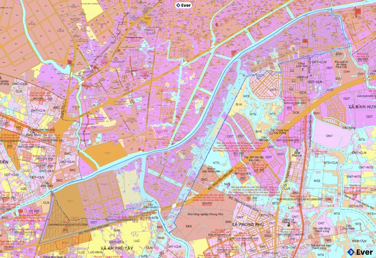 Bản đồ quy hoạch phường Bình Đông