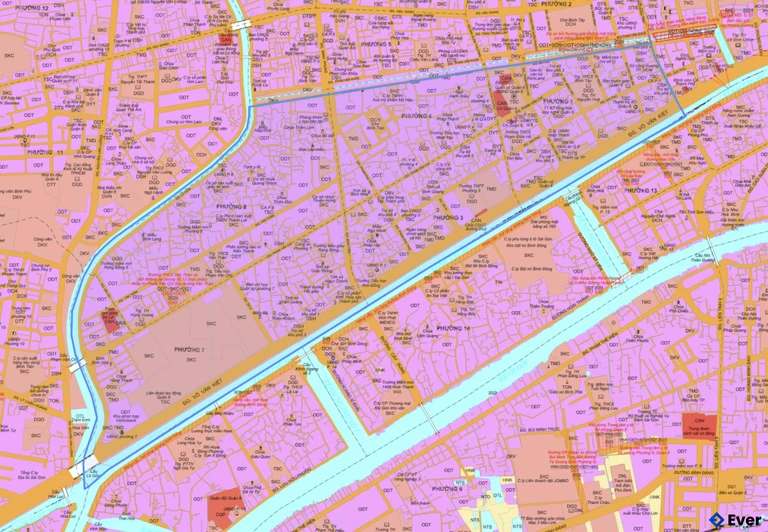 Bản đồ quy hoạch phường Bình Tiên