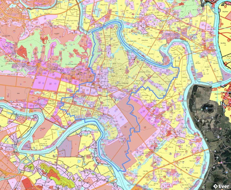 Bản đồ quy hoạch phường Cảnh Thụy