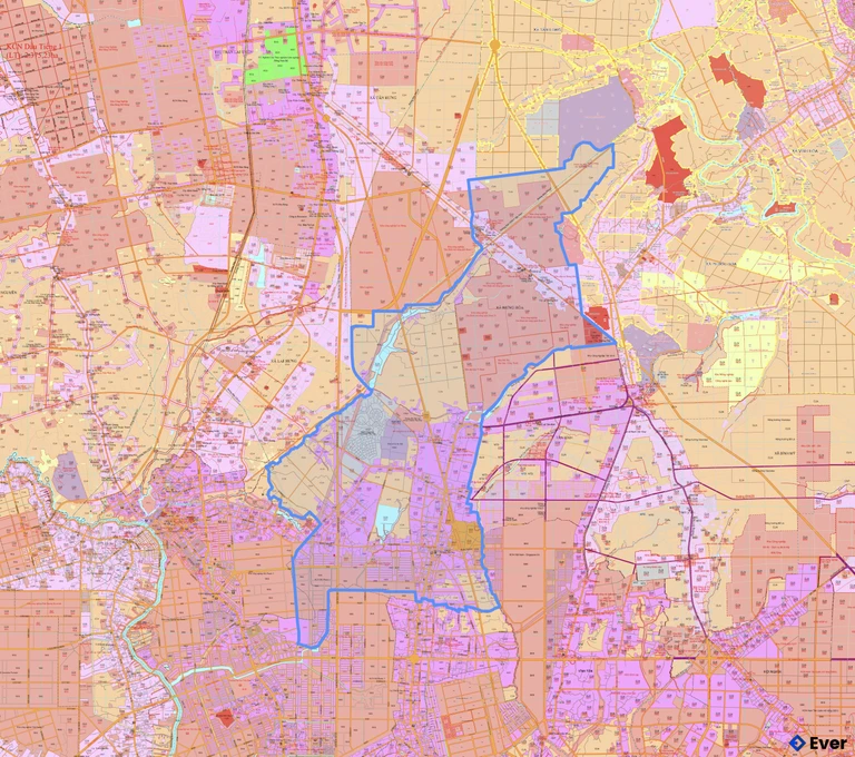 Bản đồ quy hoạch phường Chánh Phú Hòa