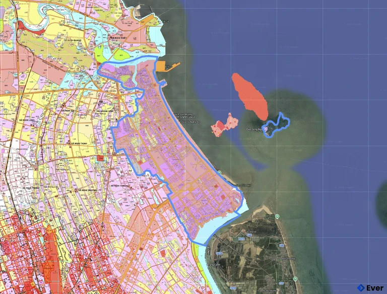 Bản đồ quy hoạch phường Cửa Lò