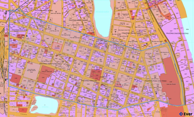 Bản đồ quy hoạch phường Cửa Nam