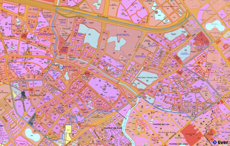 Bản đồ quy hoạch phường Đại Mỗ