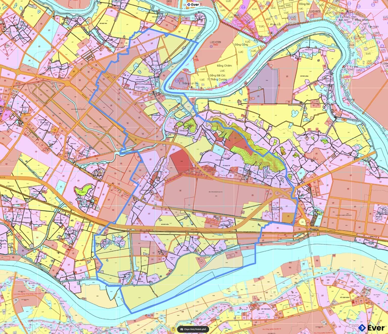 Bản đồ quy hoạch phường Đào Viên