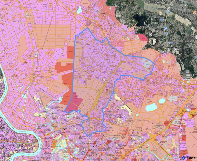 Bản đồ quy hoạch phường Dĩ An