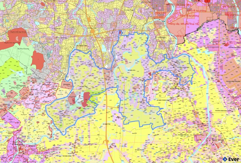 Bản đồ quy hoạch phường Điện Bàn Bắc sau sáp nhập