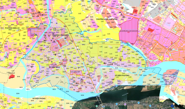 Bản đồ quy hoạch phường Điện Bàn sau sáp nhập