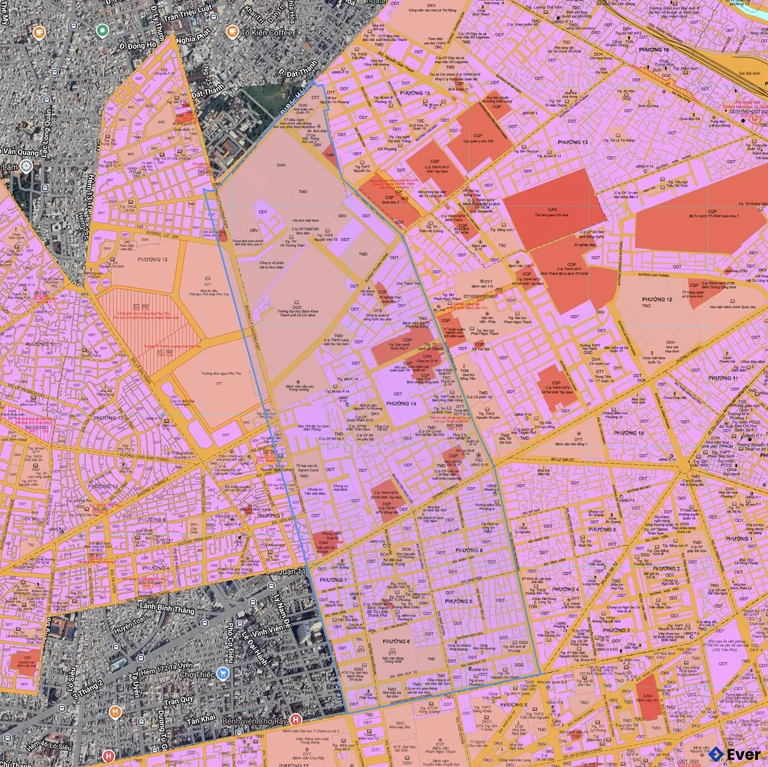 Bản đồ quy hoạch phường Diên Hồng