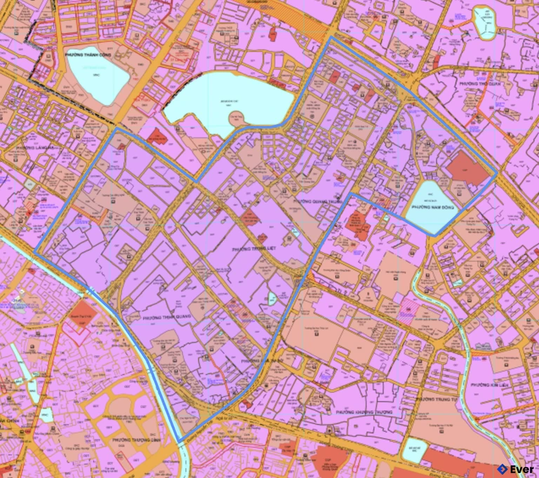 Bản đồ quy hoạch phường Đống Đa