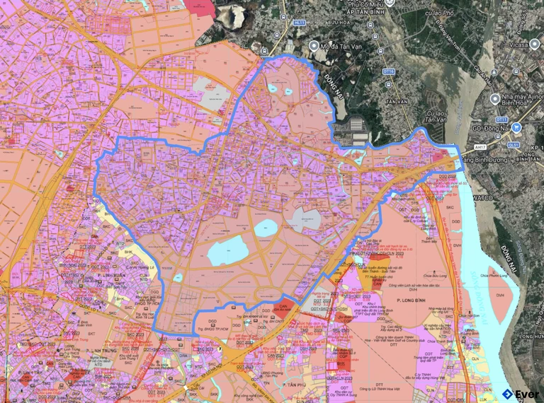 Bản đồ quy hoạch phường Đông Hòa