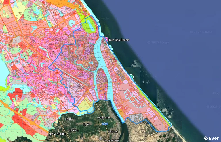 Bản đồ quy hoạch phường Đồng Hới
